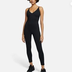 Nike Womens Size XS Black Just Do It Ribbed Bodysuit